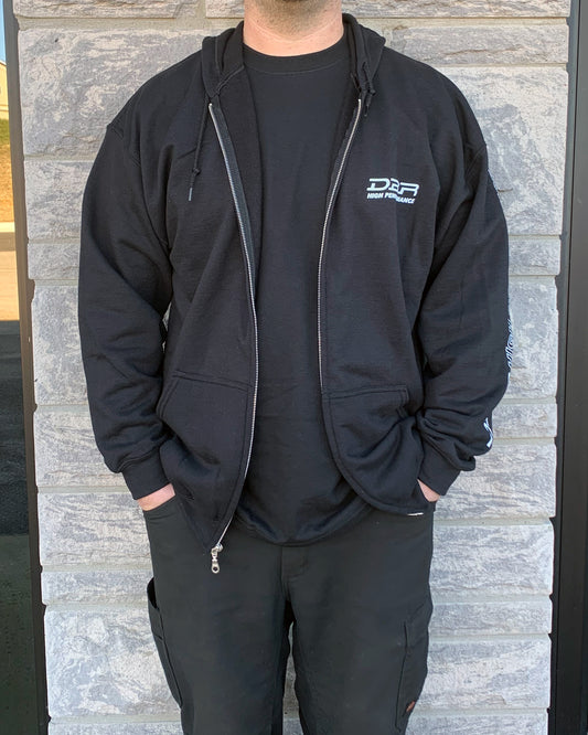 DBR - Turbo - Black Zip Hoodie