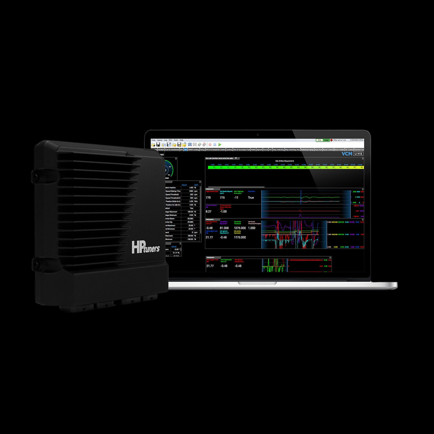 HP Tuners Core ECU standalone engine management product graphic.